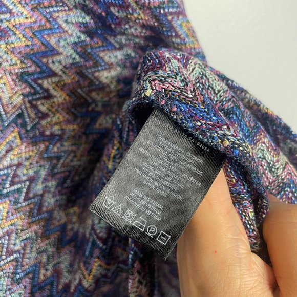 Anthropologie Maeve Westwater Chevron Knit Dress Size XS Boho Bohemian - Picture 8 of 10